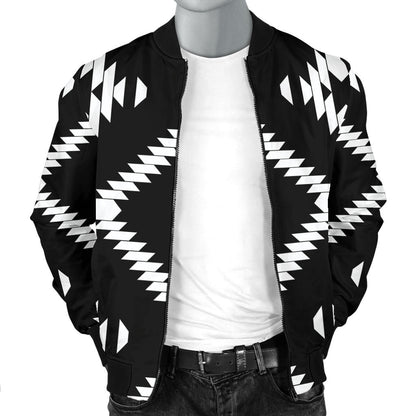 Native Pattern Print Design A04 Men Bomber Jacket