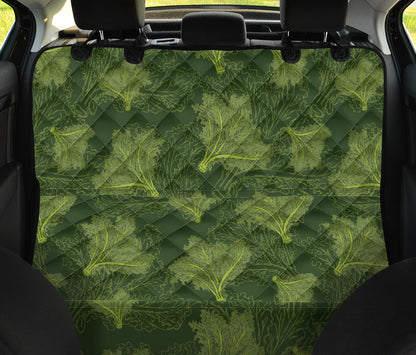 Kale Pattern Print Design 01 Rear Dog Car Seat Cover Hammock