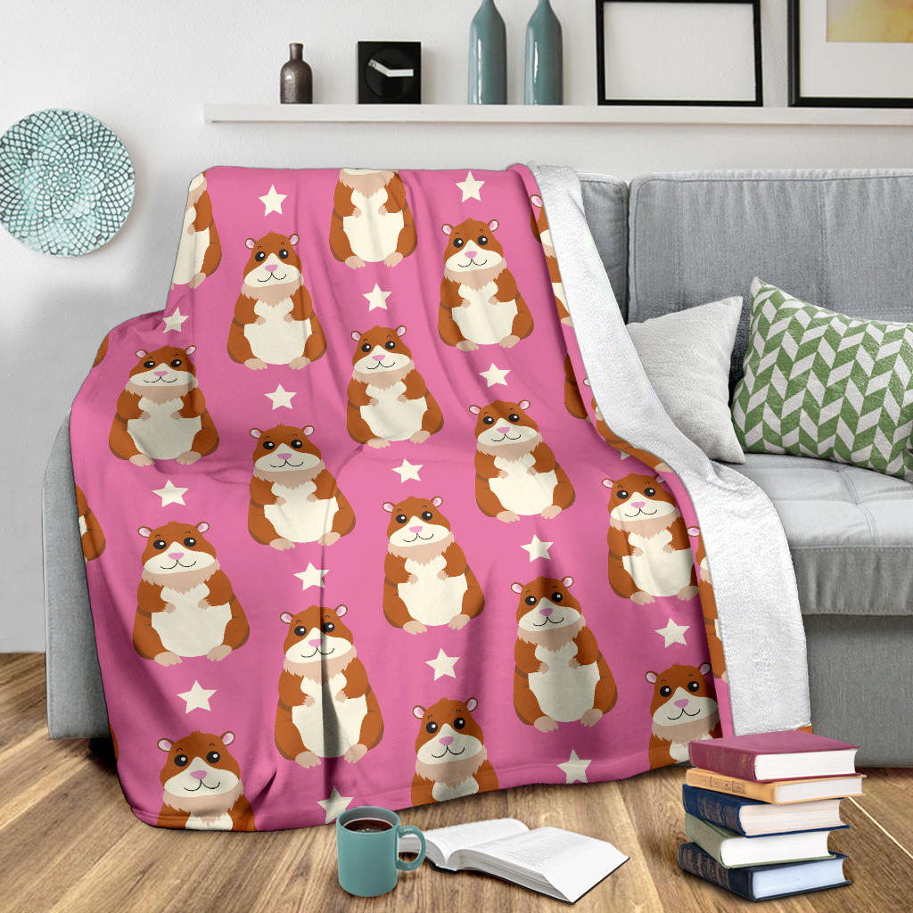 Hamster Cute Pattern Print Design 02 Premium Blanket