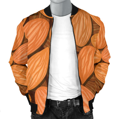 Almond Pattern Print Design 01 Men Bomber Jacket