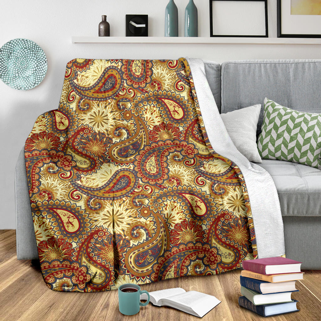 Boho Pattern Print Design 08 Premium Blanket