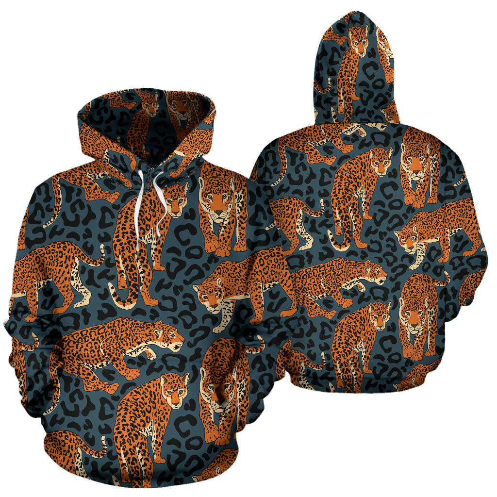 Jaguar Pattern Print Design 04 Pullover Hoodie