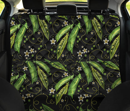 Peas Pattern Print Design A02 Rear Dog Car Seat Cover Hammock