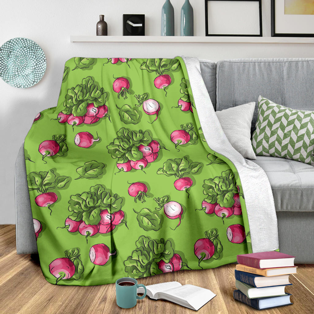 Radish Pattern Print Design A05 Premium Blanket