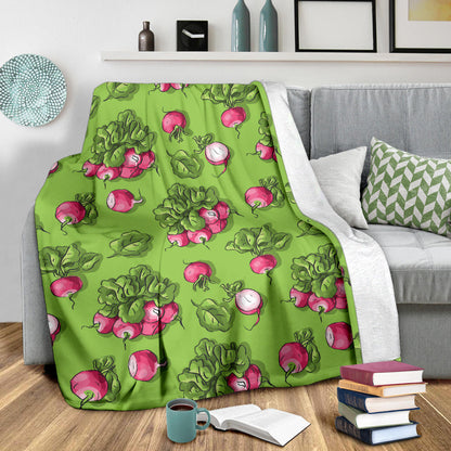 Radish Pattern Print Design A05 Premium Blanket