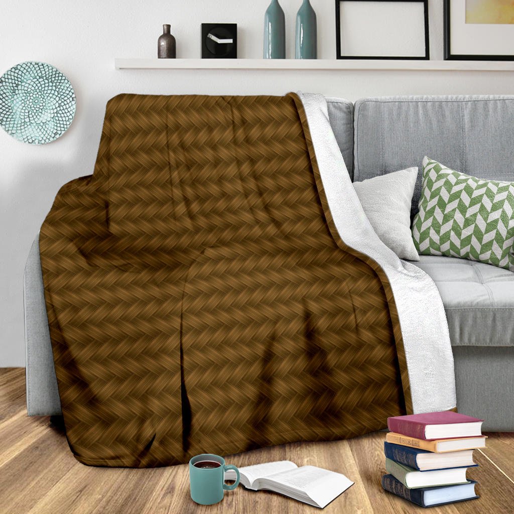Cable Knit Pattern Print Design 02 Premium Blanket