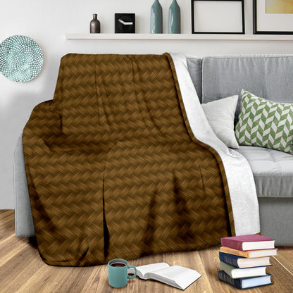 Cable Knit Pattern Print Design 02 Premium Blanket