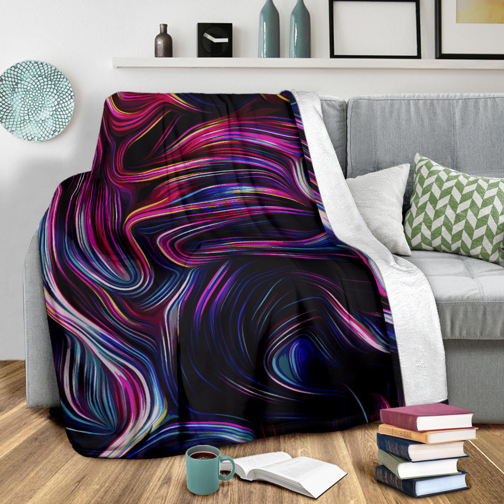 Liquid Pattern Print Design 01 Premium Blanket