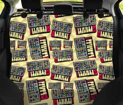 Synthesizer Pattern Print Design 01 Rear Dog Car Seat Cover Hammock