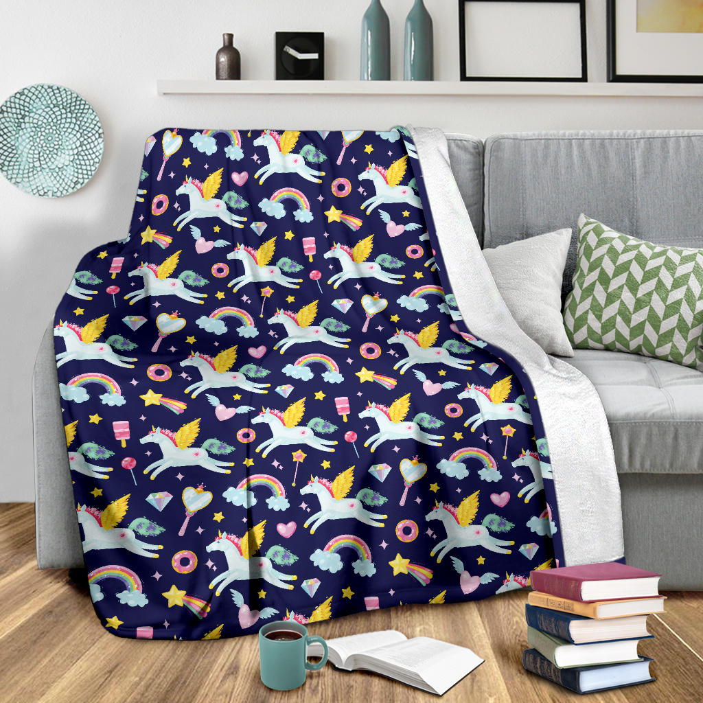 Pegasus Pattern Print Design 05 Premium Blanket