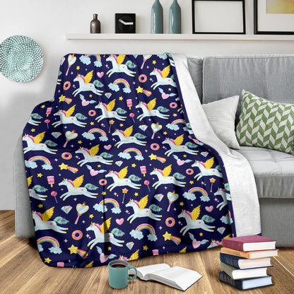 Pegasus Pattern Print Design 05 Premium Blanket