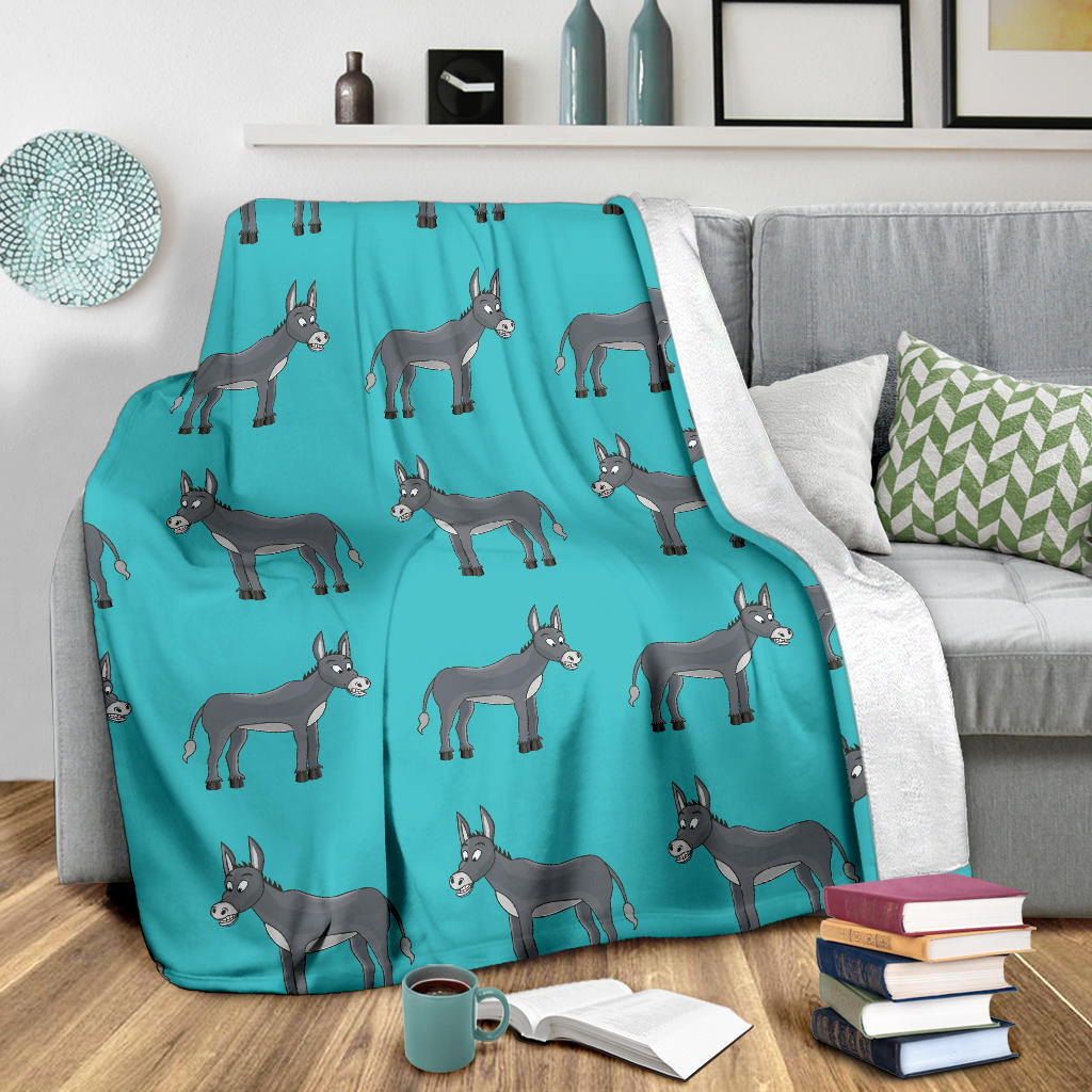 Donkey Pattern Print Design 01 Premium Blanket