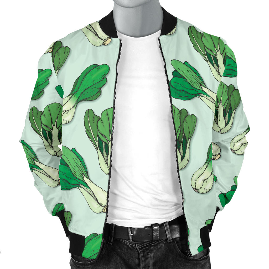 Bok Choy Pattern Print Design 01 Men Bomber Jacket