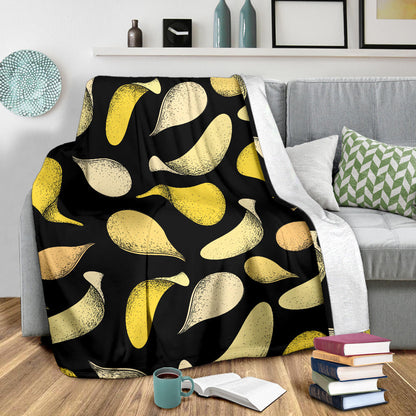 Potato Pattern Print Design A02 Premium Blanket