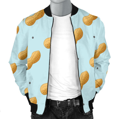 Peanut Pattern Print Design A03 Men Bomber Jacket