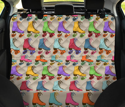Roller skate Pattern Print Design A01 Rear Dog Car Seat Cover Hammock