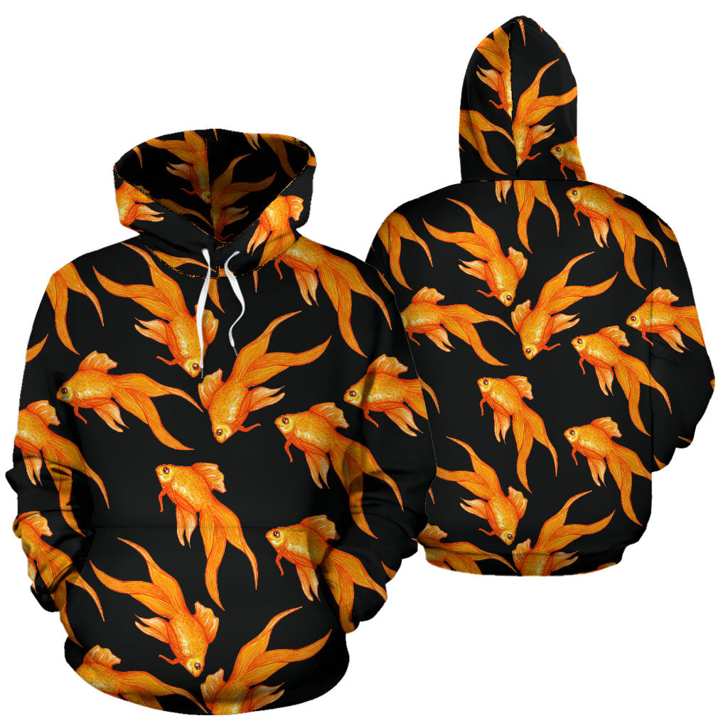 Goldfish Pattern Print Design 03 Pullover Hoodie