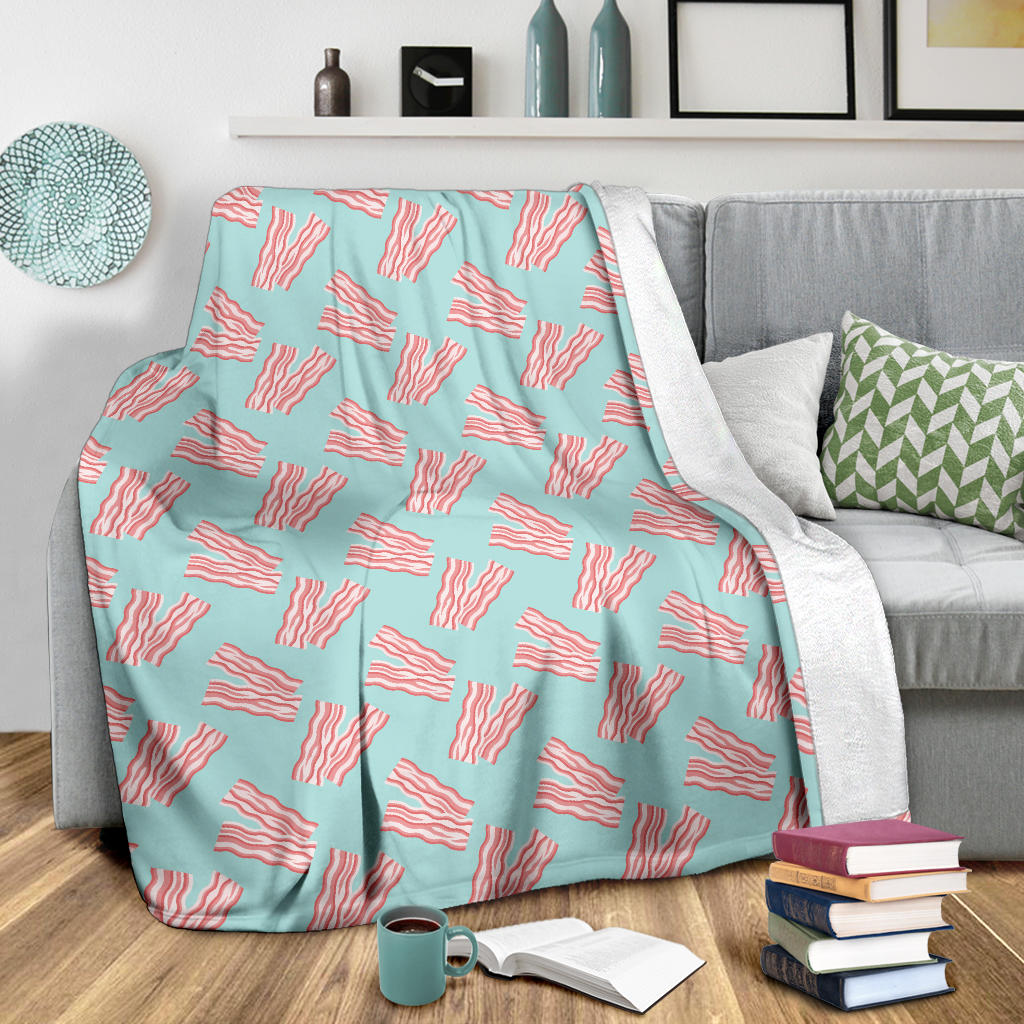 Bacon Pattern Print Design 04 Premium Blanket