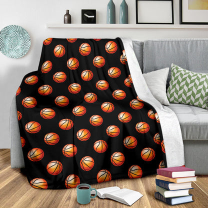 Basketball Pattern Print Design 01 Premium Blanket