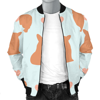 Pembroke Welsh Corgis Pattern Print Design A01 Men Bomber Jacket