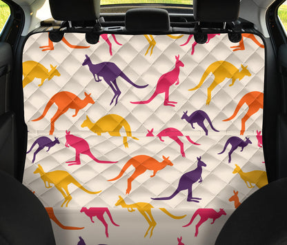 Kangaroos Pattern Print Design 01 Rear Dog Car Seat Cover Hammock