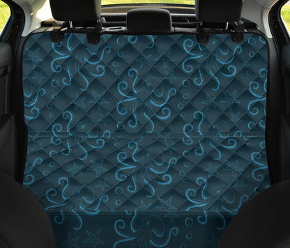 Octopus Pattern Print Design A05 Rear Dog Car Seat Cover Hammock