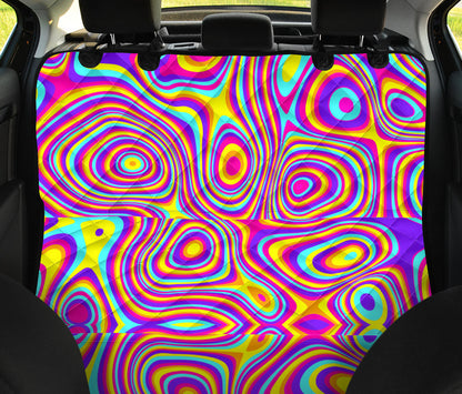 Liquid Pattern Print Design 06 Rear Dog Car Seat Cover Hammock