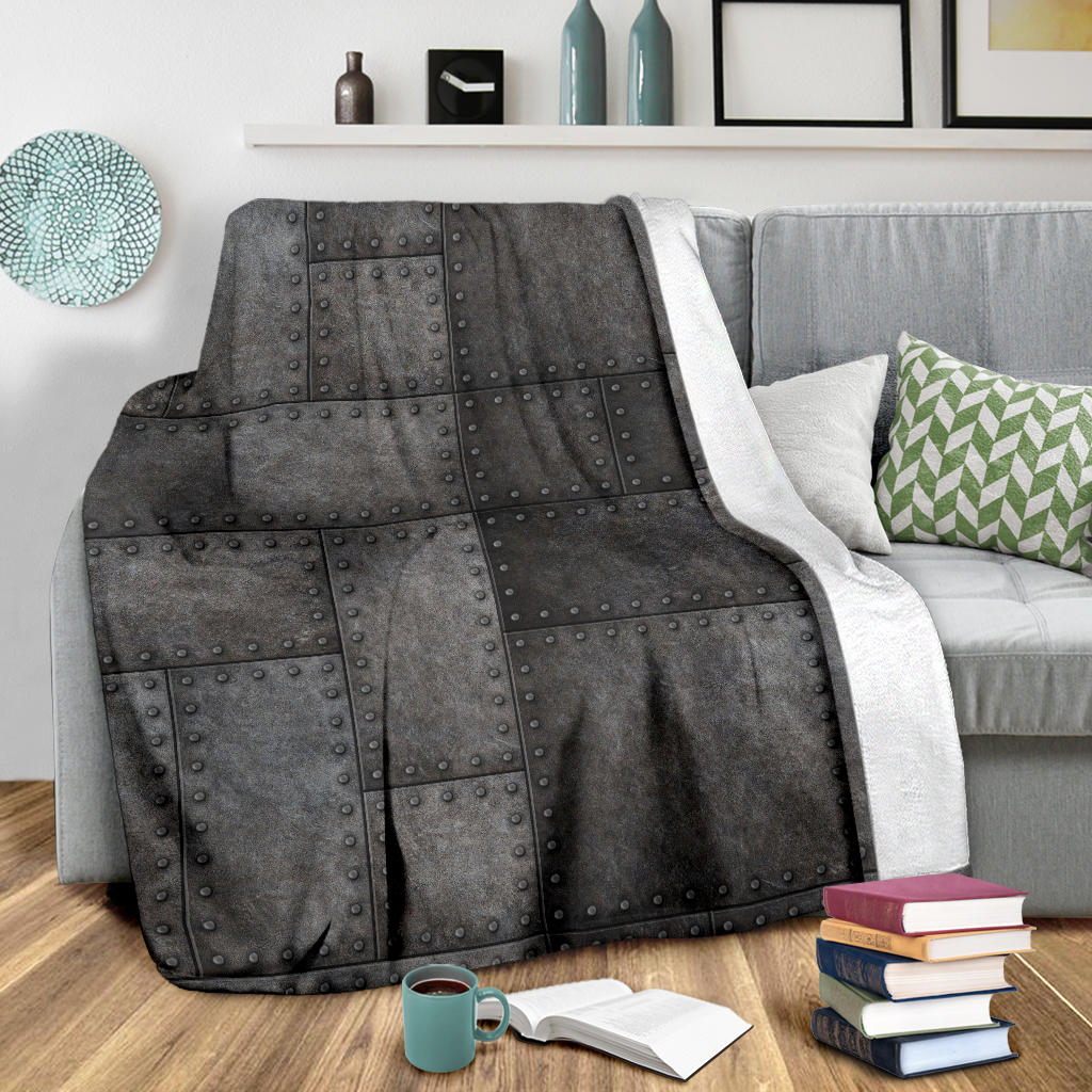 Armor Pattern Print Design 02 Premium Blanket