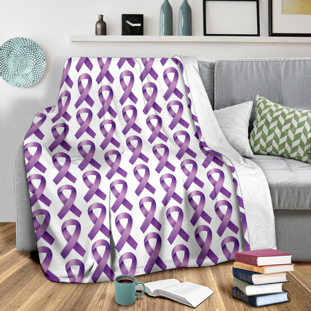 Pancreatic cancer Pattern Print Design A01 Premium Blanket