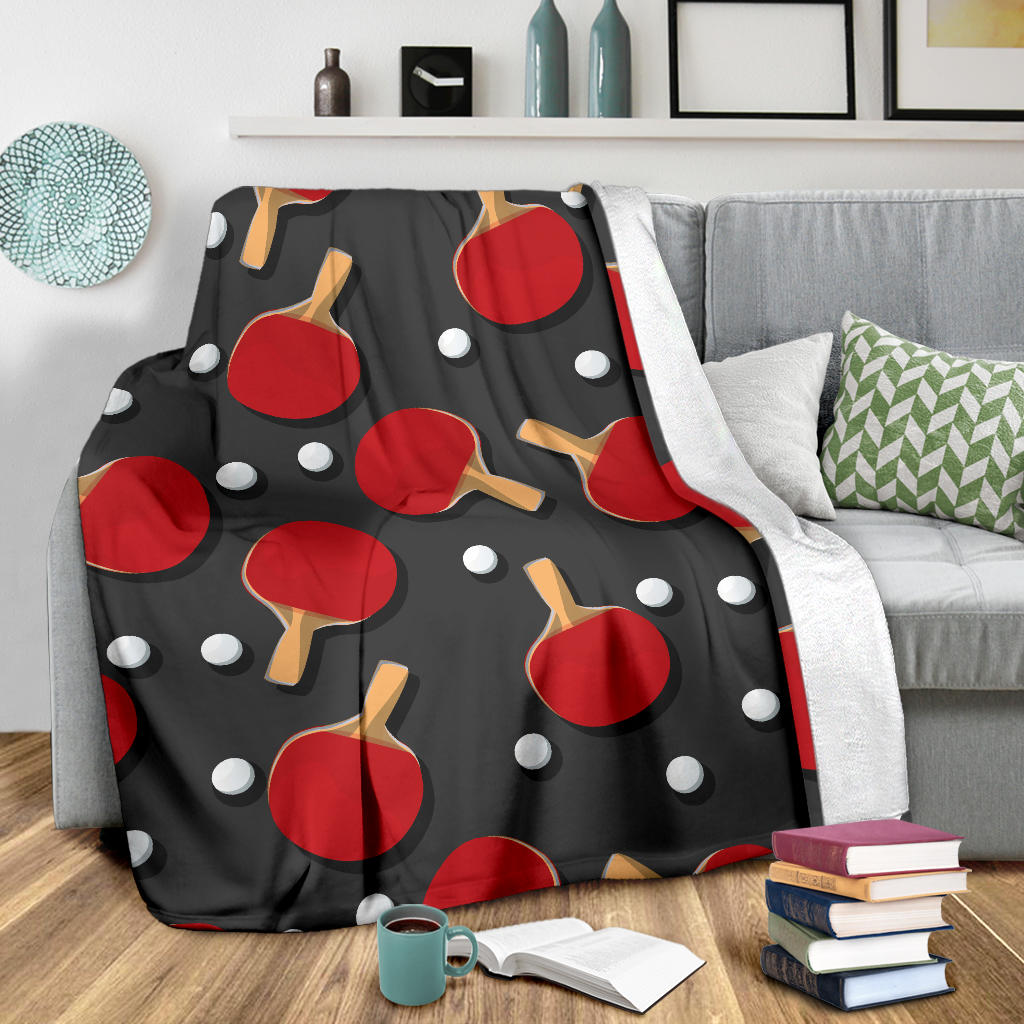 Ping Pong Pattern Print Design A05 Premium Blanket