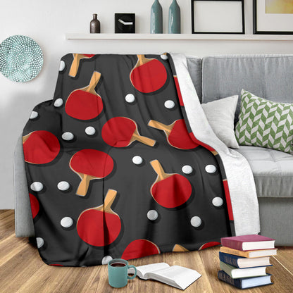 Ping Pong Pattern Print Design A05 Premium Blanket