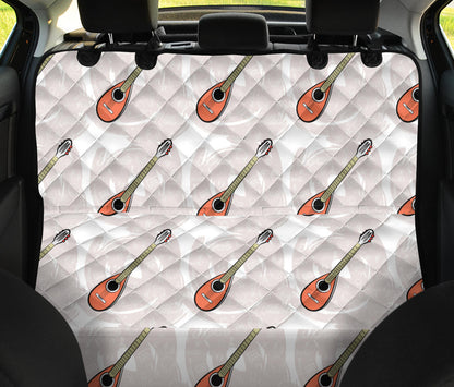 Mandolin Pattern Print Design 03 Rear Dog Car Seat Cover Hammock