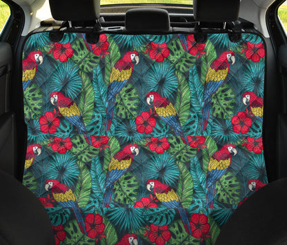 Parrot Pattern Print Design A05 Rear Dog Car Seat Cover Hammock
