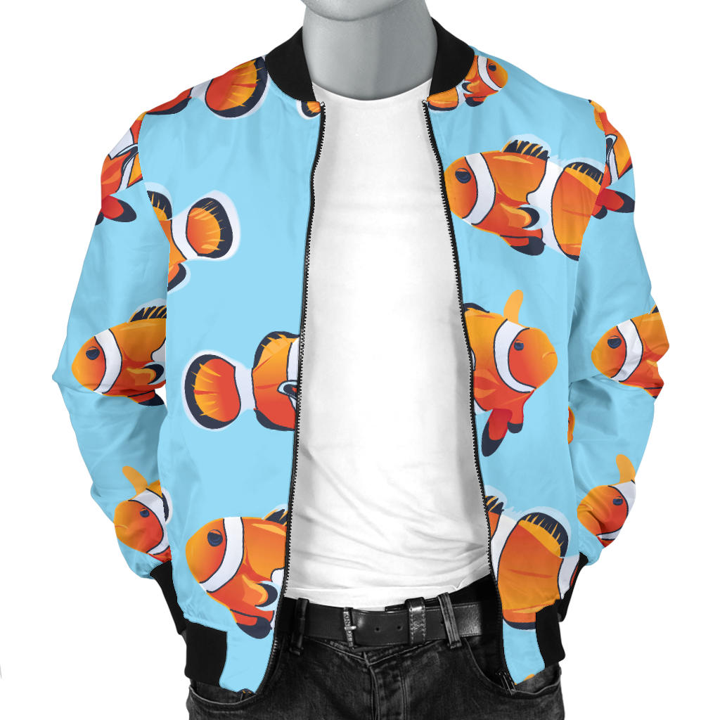 Clownfish Pattern Print Design 01 Men Bomber Jacket