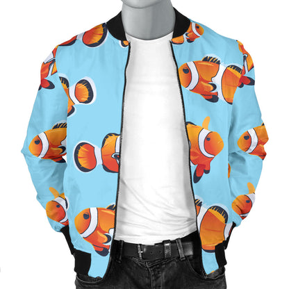 Clownfish Pattern Print Design 01 Men Bomber Jacket