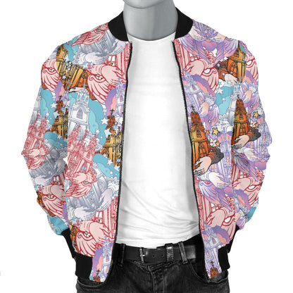 Christian Pattern Print Design 03 Men Bomber Jacket