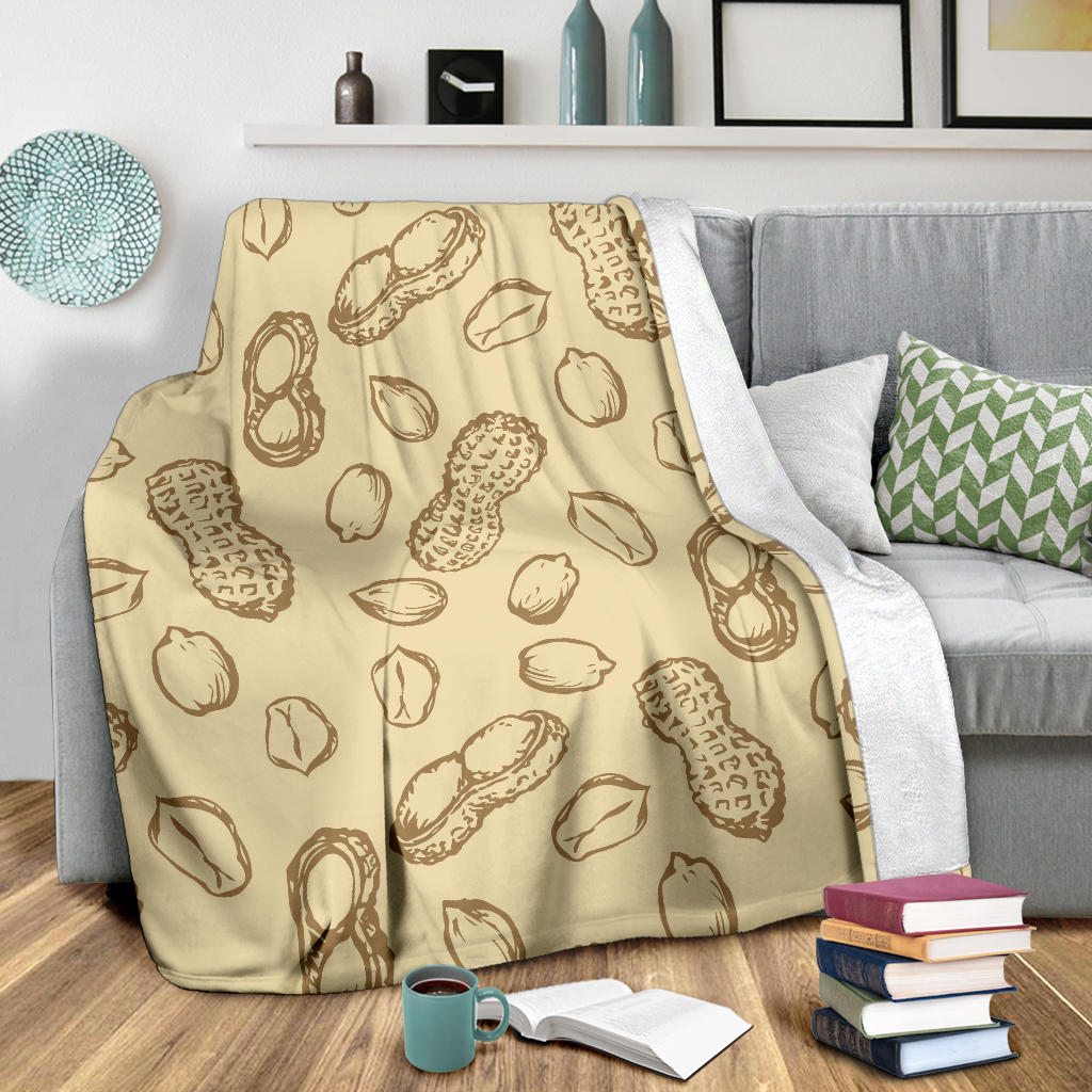 Peanut Pattern Print Design A02 Premium Blanket