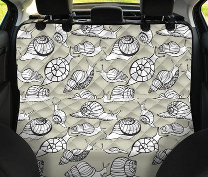 Snail Pattern Print Design 03 Rear Dog Car Seat Cover Hammock