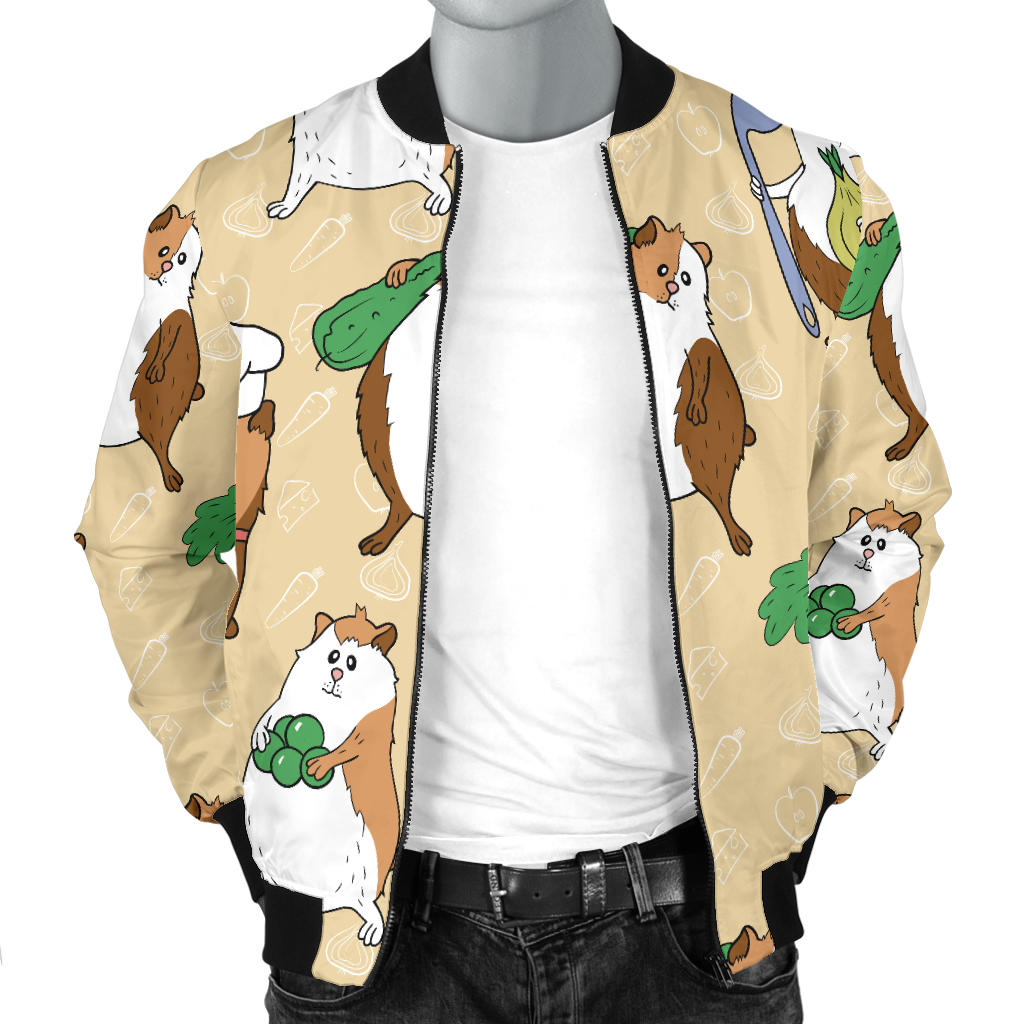 Guinea Pig Pattern Print Design 03 Men Bomber Jacket