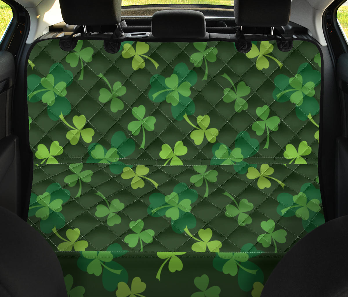 Irish Pattern Print Design 03 Rear Dog Car Seat Cover Hammock