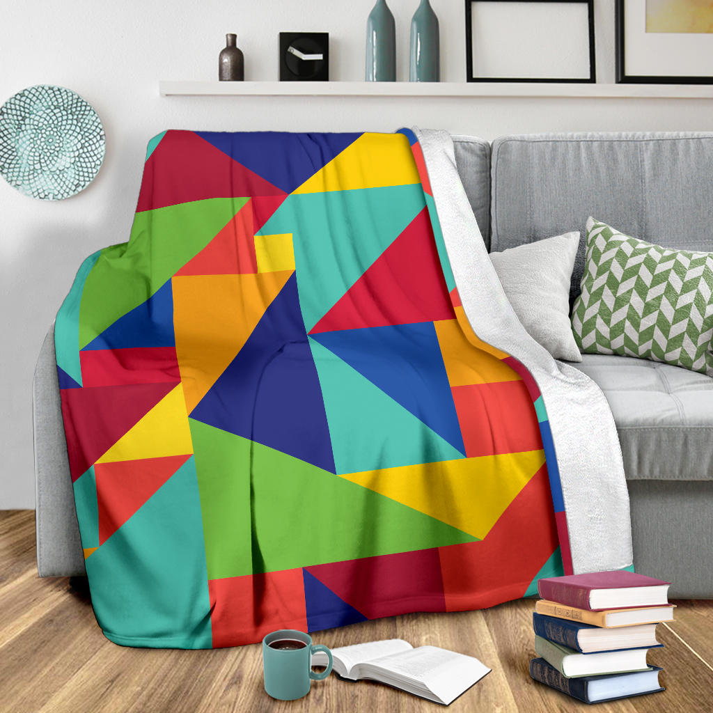 Mosaic Pattern Print Design 01 Premium Blanket