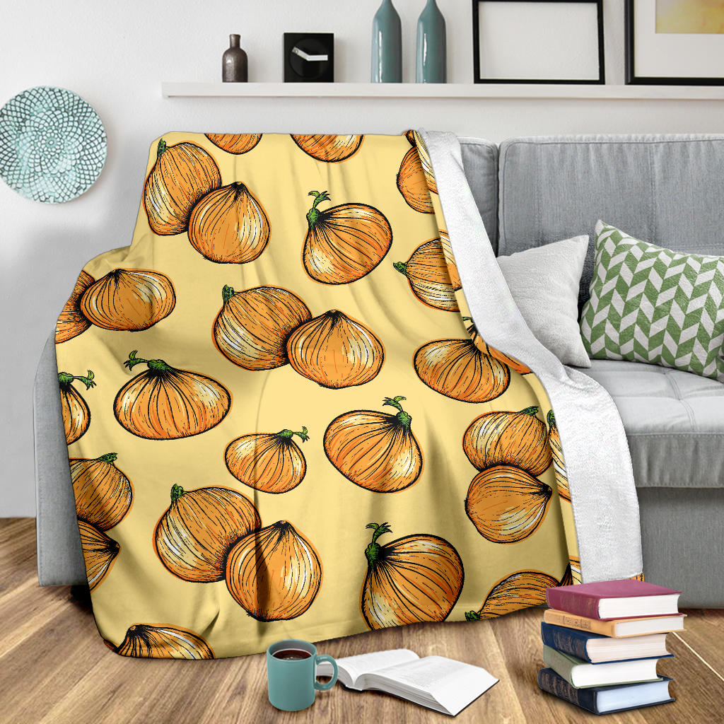 Onion Pattern Print Design A04 Premium Blanket