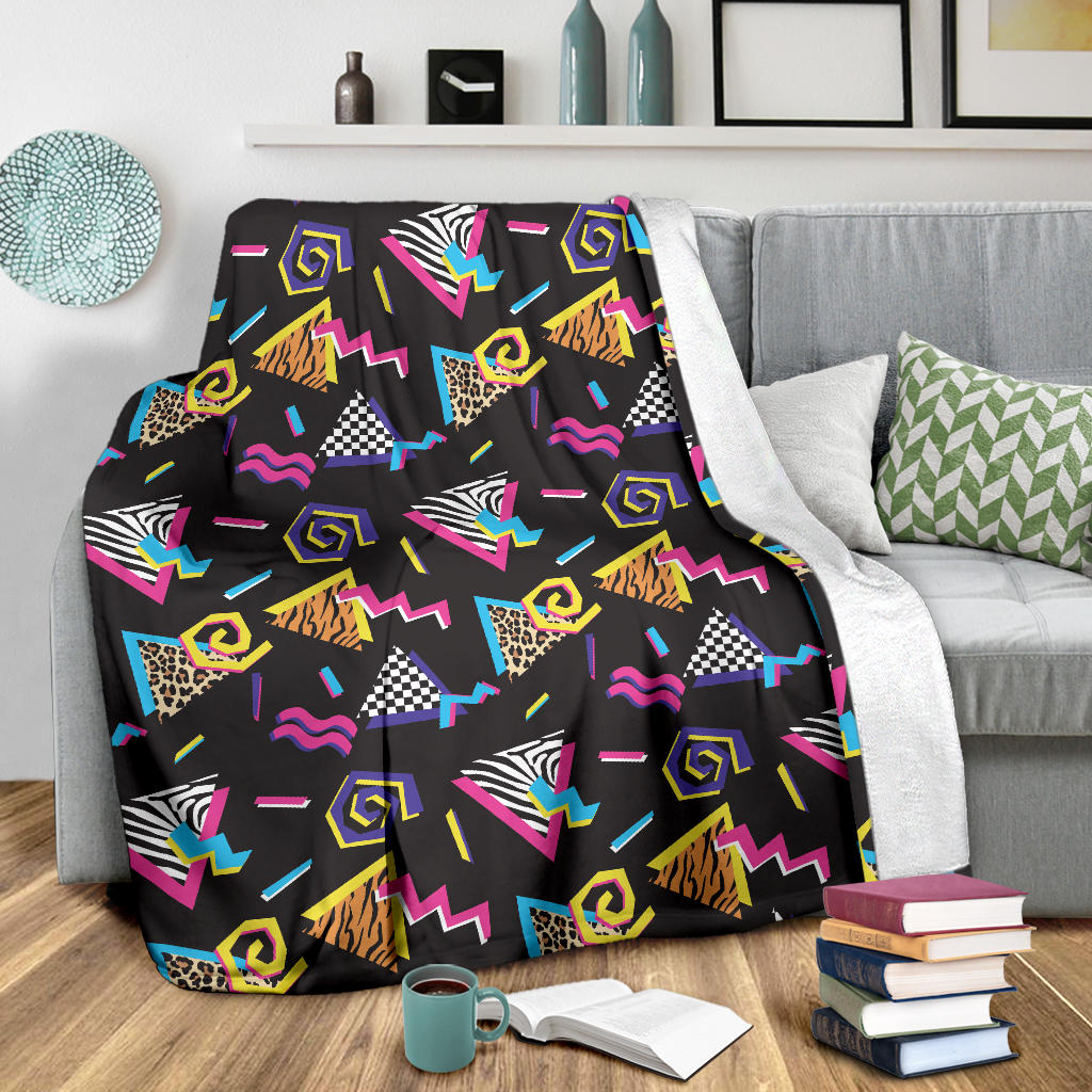 80s Pattern Print Design 3 Premium Blanket
