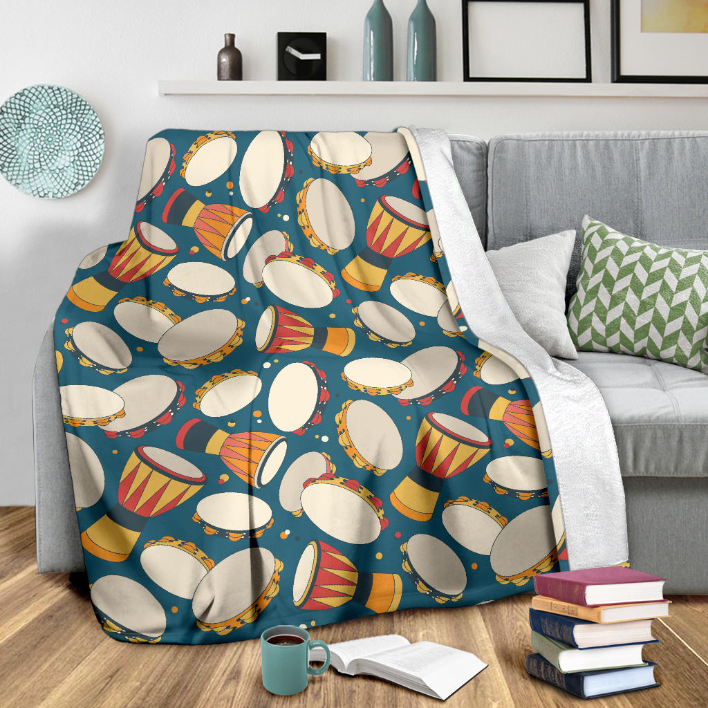 Tambourine Pattern Print Design 01 Premium Blanket