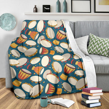 Tambourine Pattern Print Design 01 Premium Blanket