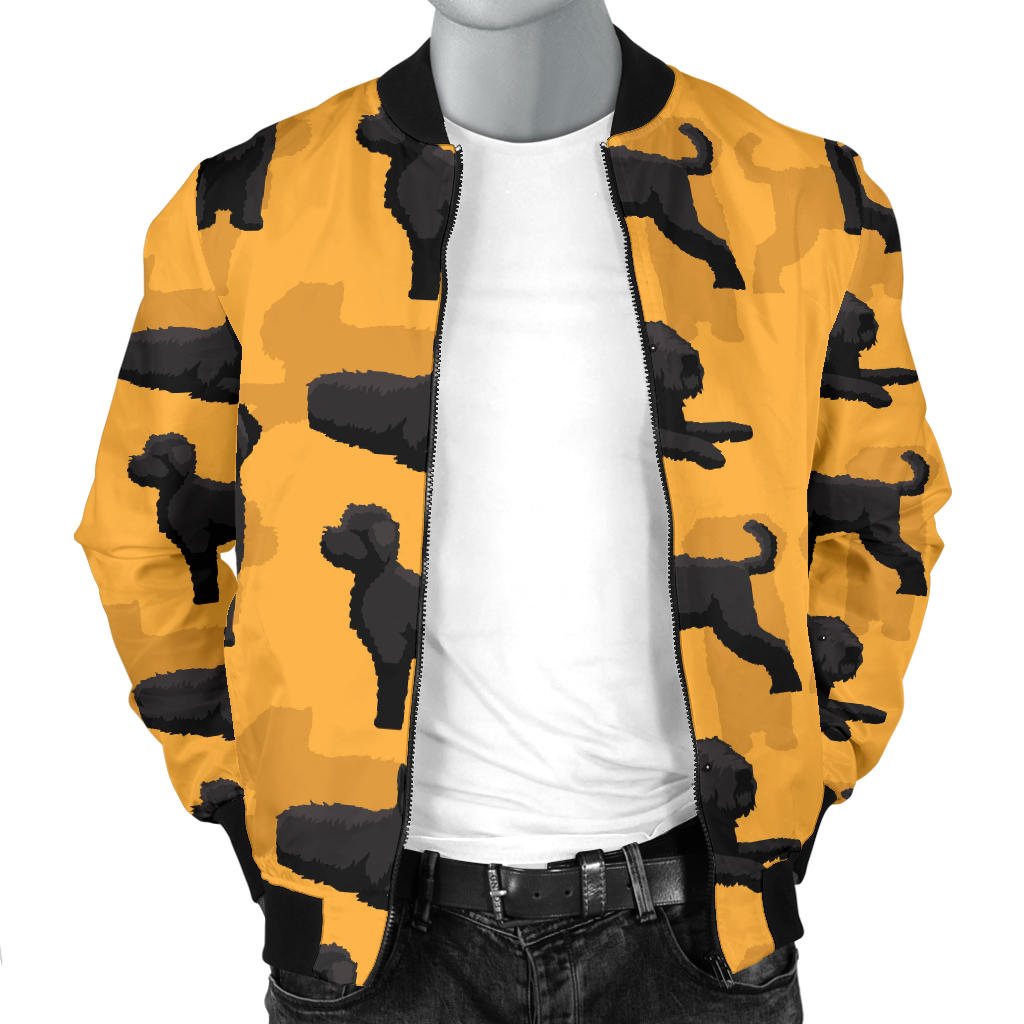 Bouviers des Flandres Pattern Print Design 01 Men Bomber Jacket