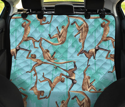 Monkey Pattern Print Design 04 Rear Dog Car Seat Cover Hammock