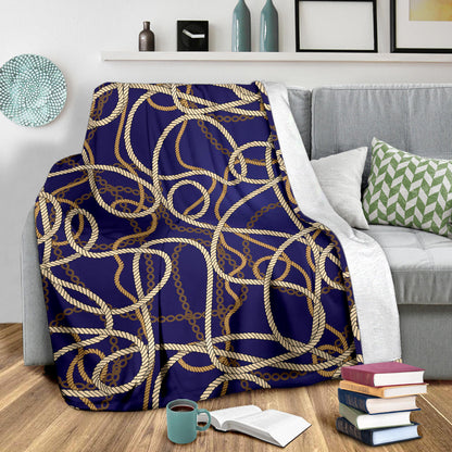 Rope Pattern Print Design A01 Premium Blanket