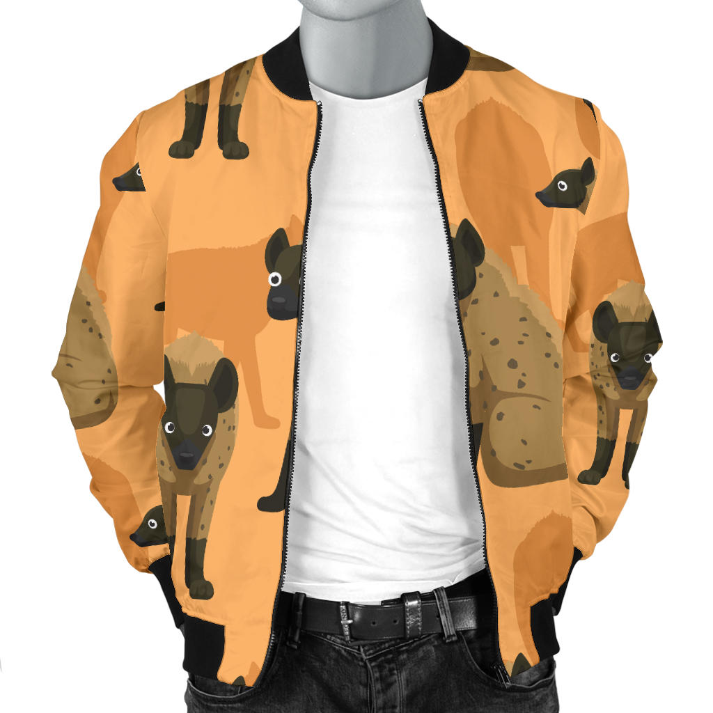 Hyena Pattern Print Design 01 Men Bomber Jacket
