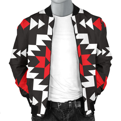 Navajo Pattern Print Design A02 Men Bomber Jacket